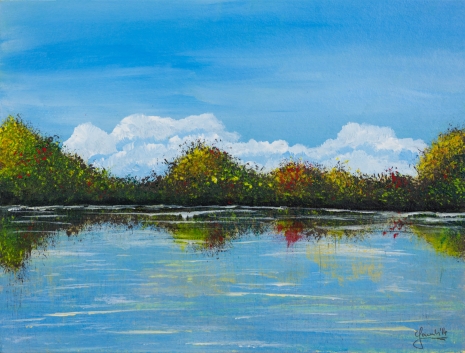Shoreland 32 x 24 cm Acrylic Oil 2014